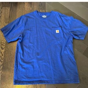 Carhartt tee Royal blue size large